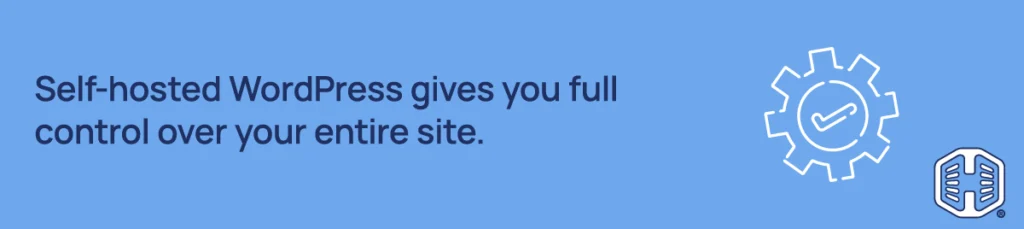 Strip Banner - Self-hosted WordPress gives you full control over your entire site