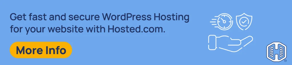 Strip Banner Text - Get fast and secure WordPress Hosting for your website with Hosted®. [More Info]