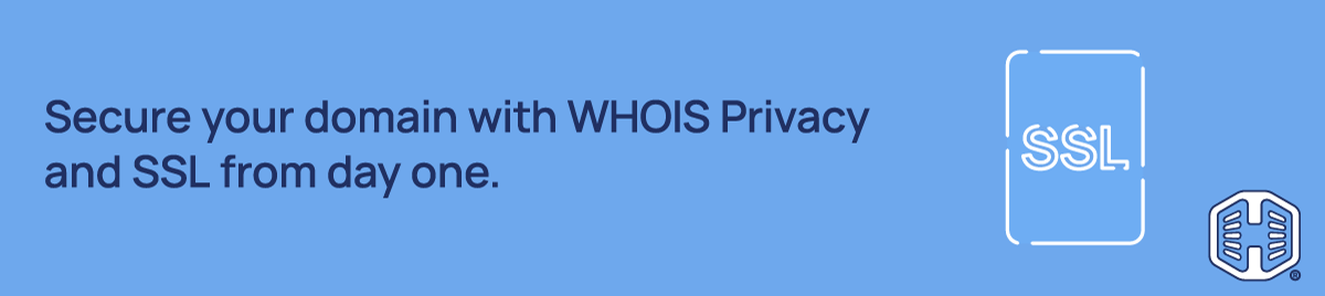 Hosted® WordPress - Secure your domain with WHOIS privacy and SSL from day one. Strip Banner Text - Secure your domain with WHOIS privacy and SSL from day one.