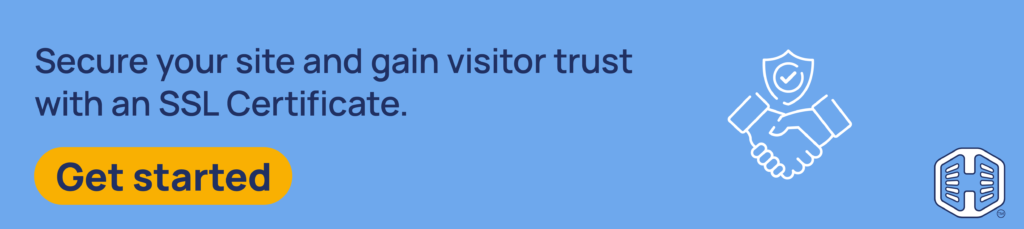Strip Banner Text - Secure your site and gain visitor trust with an SSL Certificate. [Get started]