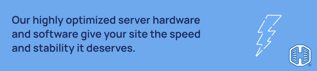 Strip Banner Text - Our highly optimized server hardware and software give your site the speed and stability it deserves.