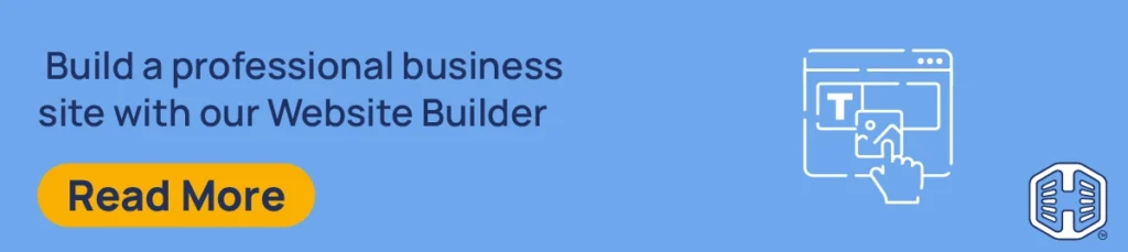 Strip Banner Text - Build a professional business site with our Website Builder [Read More]