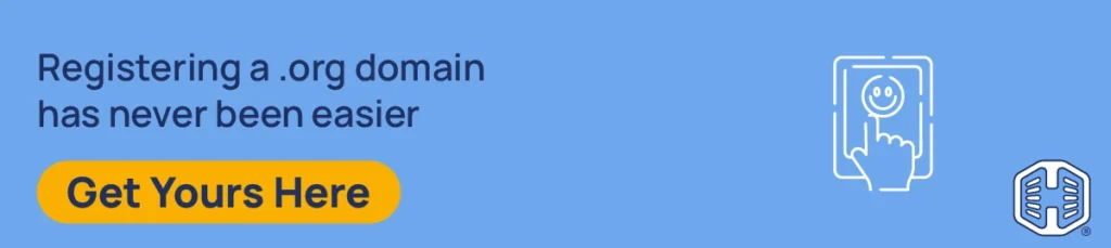 Strip Banner Text - Registering a .org domain has never been easier [Get Yours Here]