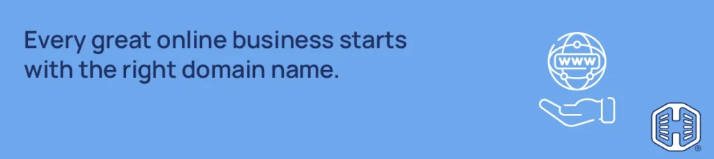 Every great online business starts with the right domain name Strip Banner Text - Every great online business starts with the right domain name