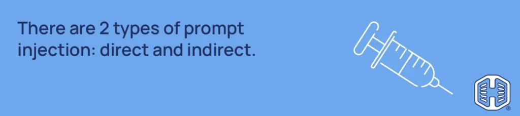 Hosted.com® Blog - There are 2 types of prompt injection: direct and indirect. There are 2 types of prompt injection: direct and indirect.