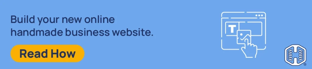 Strip Banner Text - Build your new online handmade business website. [Read How]