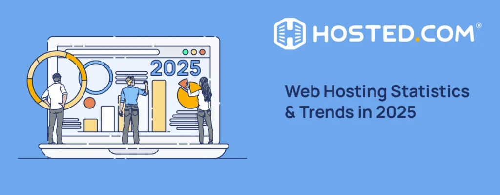 Hosted.com® Blog - Web Hosting Statistics & Trends in 2025 Header Text - Web Hosting Statistics & Trends in 2025