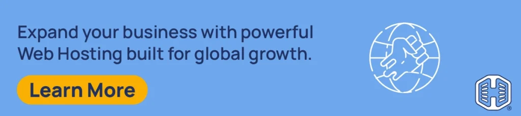 Strip Banner Text - Expand your business with powerful Web Hosting built for global growth. [Learn More]