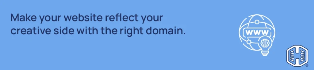 Make your website reflect your creative side with the right domain Strip Banner Text - Make your website reflect your creative side with the right domain