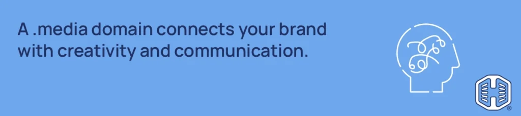 A .media domain connects your brand with creativity and communication Strip Banner Text - A .media domain connects your brand with creativity and communication
