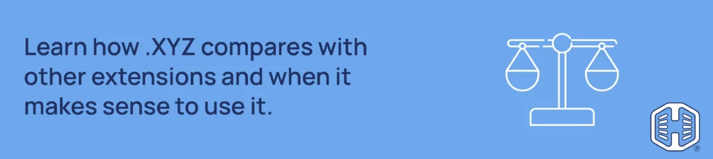 Strip Banner Text - Learn how .XYZ compares with other extensions and when it makes sense to use it Strip Banner Text - Learn how .XYZ compares with other extensions and when it makes sense to use it