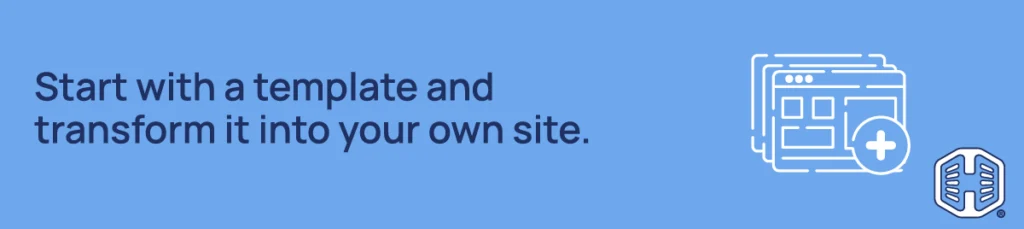 Strip Banner Text - Start with a template and transform it into your own site