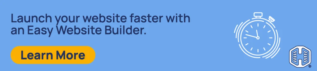 Strip Banner Text - Launch your website faster with an Easy Website Builder. [Learn More]
