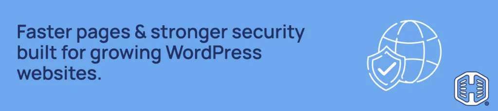 Strip Banner Text - Faster pages & stronger security built for growing WordPress websites