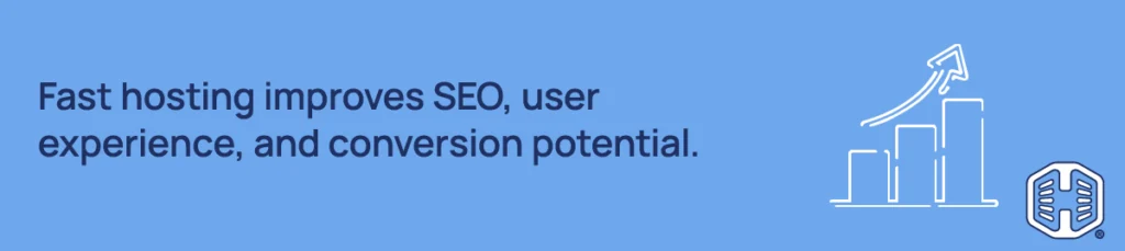 Strip Banner Text - Fast hosting improves SEO, user experience, and conversion potential