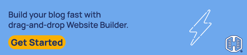 Strip Banner Text - Build your blog fast with drag-and-drop Website Builder. [Get Started]