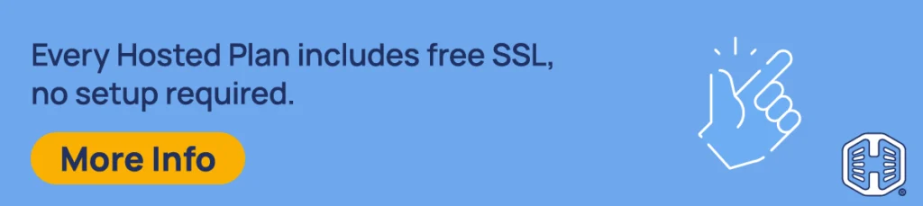 Strip Banner Text - Every Hosted Plan includes free SSL, no setup required. [More Info]