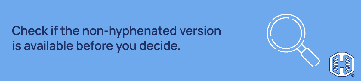 Check if the non-hyphenated version is available before you decide Strip Banner Text - Check if the non-hyphenated version is available before you decide