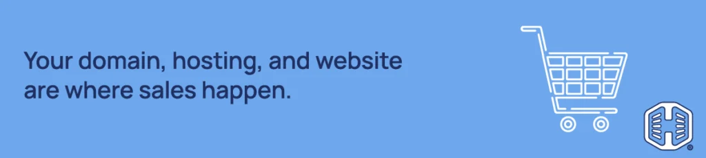 Strip Banner Text - Your domain, hosting, and website are where sales happen