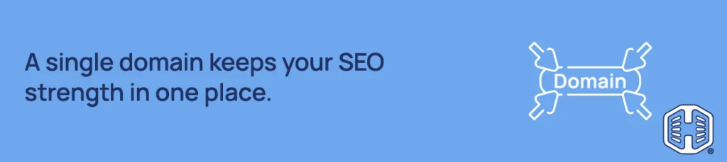 A single domain keeps your SEO strength in one place. Strip Banner Text -A single domain keeps your SEO strength in one place.