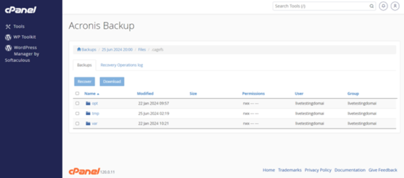 How To Restore or Download Data Using cPanel’s Acronis Backup Module - File Download or Recover Acronis Backup Module - File Download or Recover