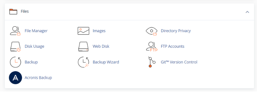 Backup your website in cPanel Backup Wizard
