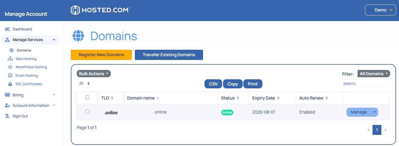 What Are The Hosted.com® Domain Nameservers?