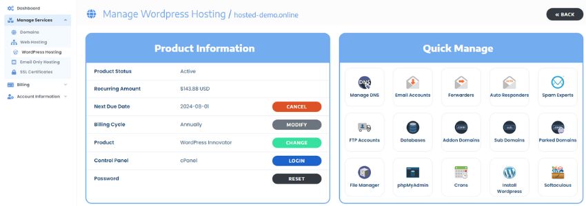 Upgrade your cPanel Web Hosting