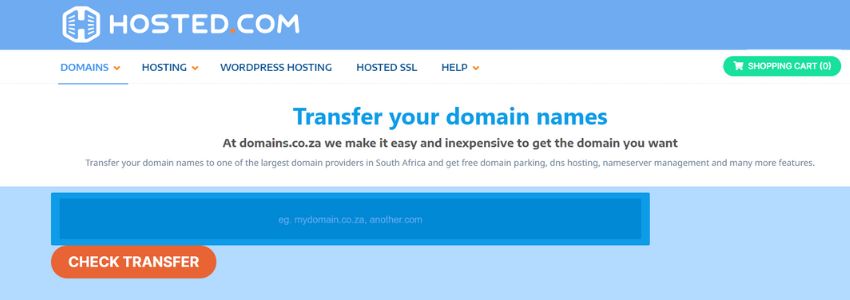What is Need for a Domain Name Transfer to Hosted.com