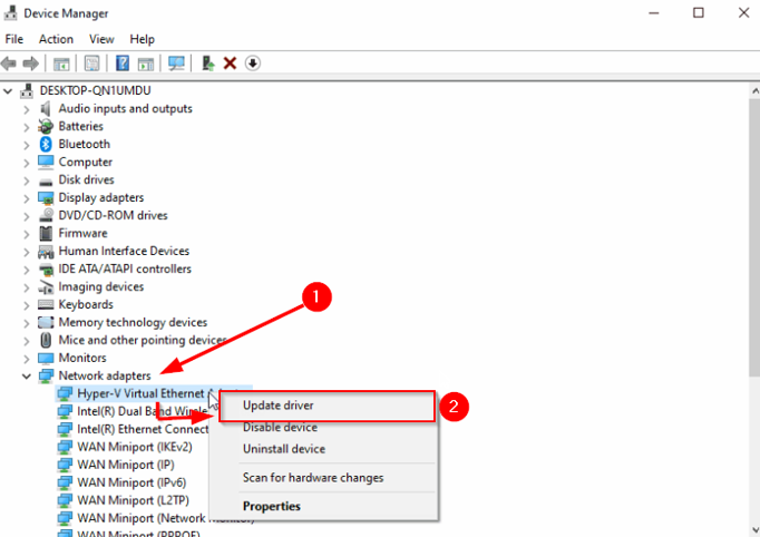 How To Fix A DNS_PROBE_STARTED Error - Update Network Adapter Fix A DNS_PROBE_STARTED Error - Update Network Adapter