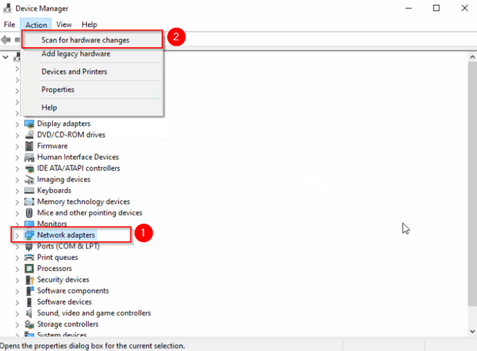 How To Fix A DNS_PROBE_STARTED Error - Scan for Hardware Changes Fix A DNS_PROBE_STARTED Error - Scan for Hardware Changes