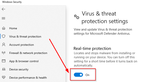 How To Fix A DNS_PROBE_STARTED Error - Turn Off Real Time Protection Fix A DNS_PROBE_STARTED Error - Turn Off Real Time Protection