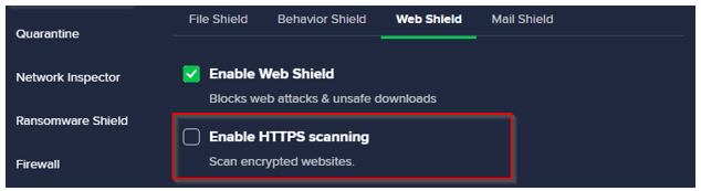 How To Fix ERR_SSL_BAD_RECORD_MAC_ALERT Error - Disable HTTPS Scanning in Avast Antivirus Fix ERR_SSL_BAD_RECORD_MAC_ALERT - Disable HTTPS Scanning in Avast Antivirus