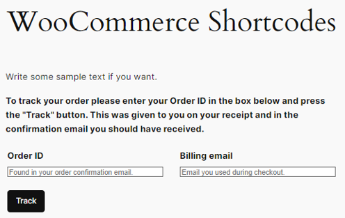 WooCommerce Shortcodes: A Guide to Their Uses & Benefits- Results of Order Tracking Shortcode WooCommerce Shortcodes - Results of Order Tracking Shortcode