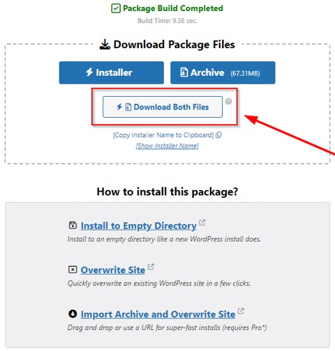 How to Export A WordPress Site - Download Package Files Export A WordPress Site - Download Package Files