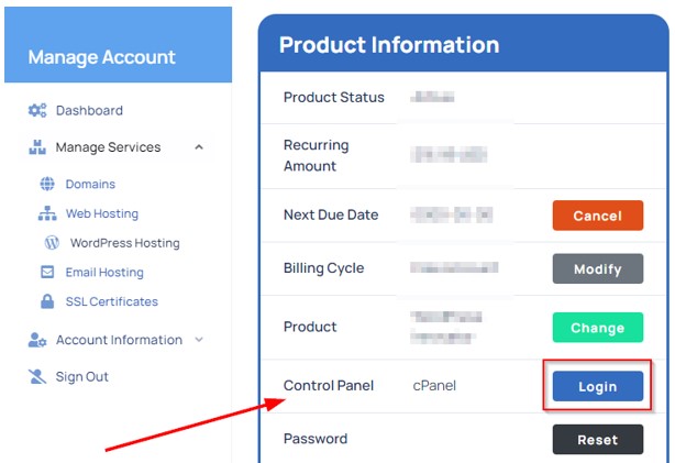 How to Export A WordPress Site - Access Control Panel Export A WordPress Site - Access Control Panel