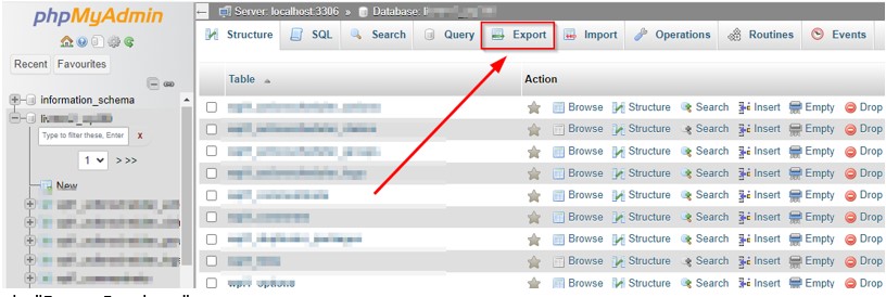 How to Export A WordPress Site - Export Database Export A WordPress Site - Export Database