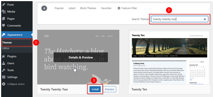 How to Change Fonts in WordPress - Install Twenty-twenty Two Theme How to Change Fonts in WordPress - Install Twenty-twenty Two Theme