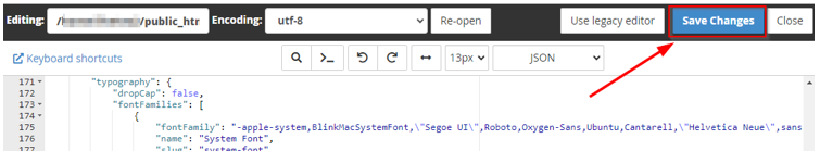 How to Change Fonts in WordPress - Save theme.json File How to Change Fonts in WordPress - Save theme.json File