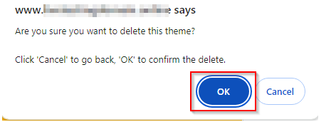 How to Backup Your WordPress Site: A Comprehensive Guide - Confirm Deletion of WordPress Theme How to Backup Your WordPress Site - Confirm Deletion of WordPress Theme
