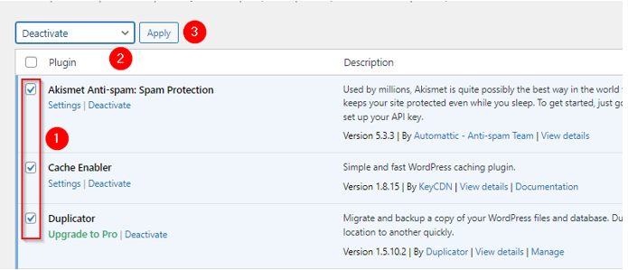 How to Backup Your WordPress Site: A Comprehensive Guide - Deactivate Multiple Plugins How to Backup Your WordPress Site - Deactivate Multiple Plugins