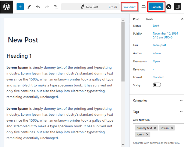 How To Use WordPress Tags Effectively And Their Purpose - Publish or Save Draft How To Use WordPress Tags - Publish or Save Draft