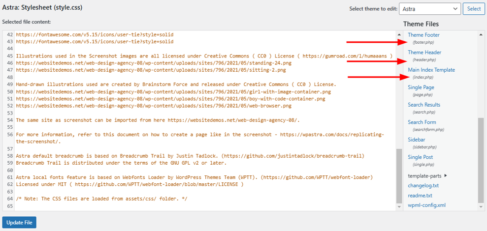 How to Update a WordPress Theme: 5 Effective Methods - Editing Core Files