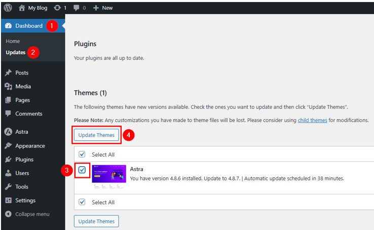 How to Update a WordPress Theme: 5 Effective Methods - Use WordPress Dashboard to Update Theme