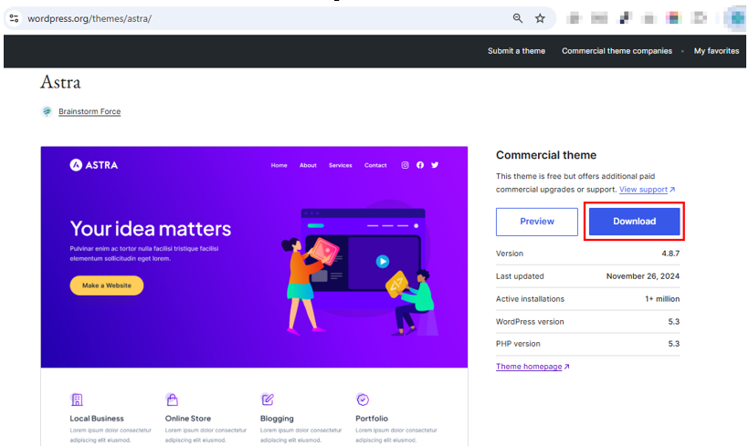 How to Update a WordPress Theme: 5 Effective Methods - Download Latest Version of Astra Theme