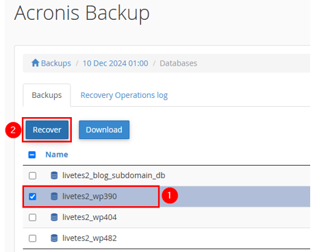 Restore WordPress from a Backup - Recover Database