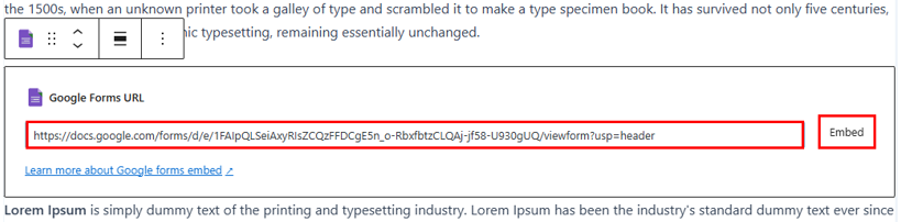 How To Embed A Google Form In WordPress - Embed Google Form in WordPress Post Embed A Google Form In WordPress - Embed Google Form in WordPress Post