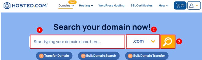  Host Multiple Websites On One Server - Register a domain name