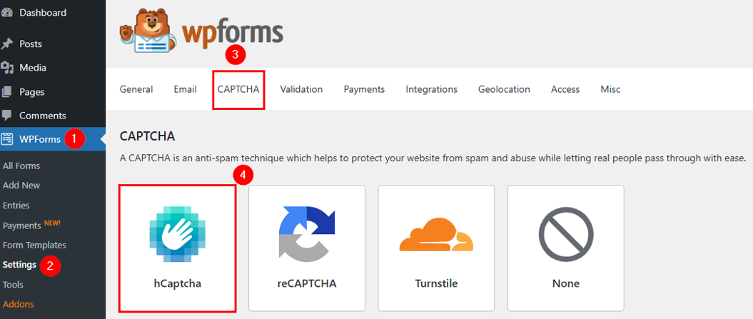 How To Prevent WordPress Contact Form Spam 8 Proven Tips - Use hCAPTCHA Prevent WordPress Contact Form Spam - Use hCAPTCHA