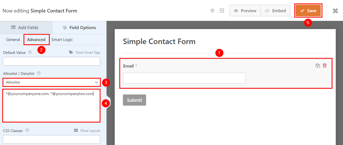 How To Prevent WordPress Contact Form Spam 8 Proven Tips - Populate Allowlist in WPForms Prevent WordPress Contact Form Spam - Populate Allowlist in WPForms